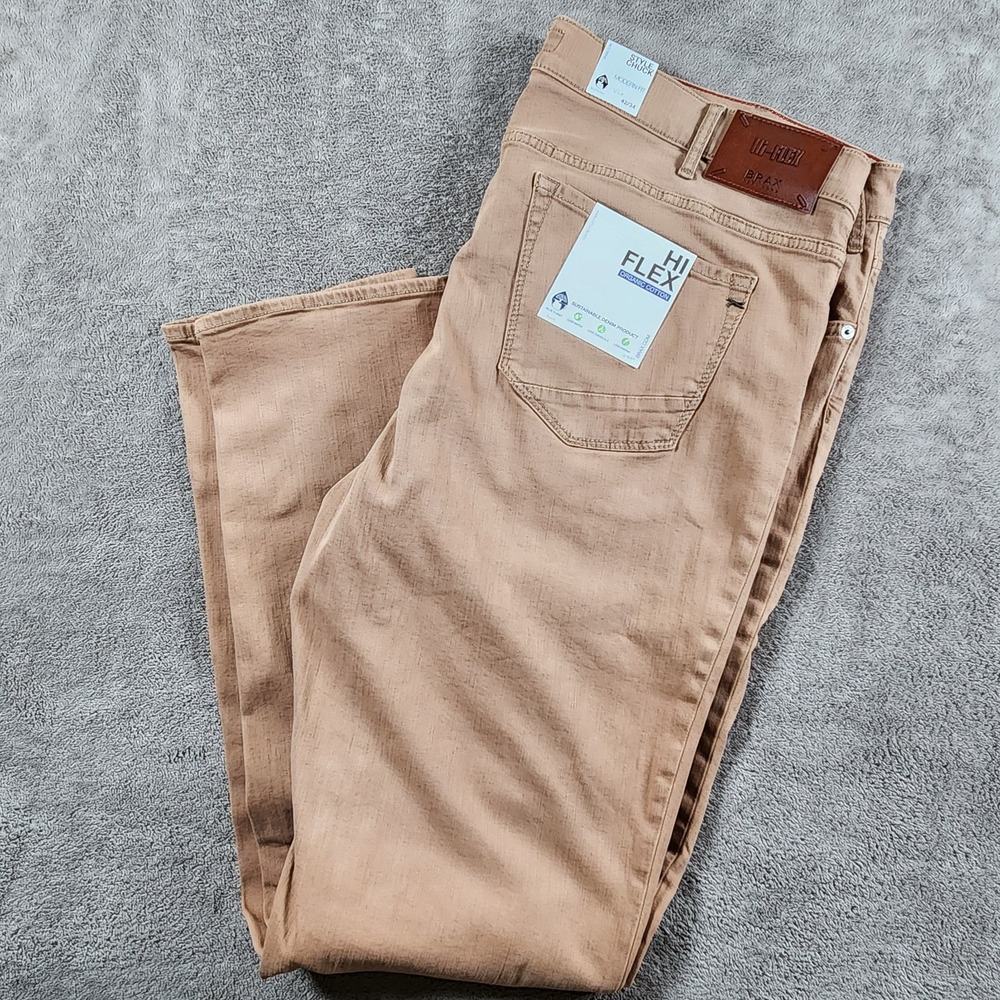 Brax Chuck Mens Size 42x34 Modern Fit Hi Flex Organic‎ Cotton Jeans